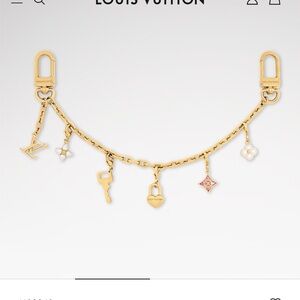 Louis Vuitton Gold Charm Key Holder